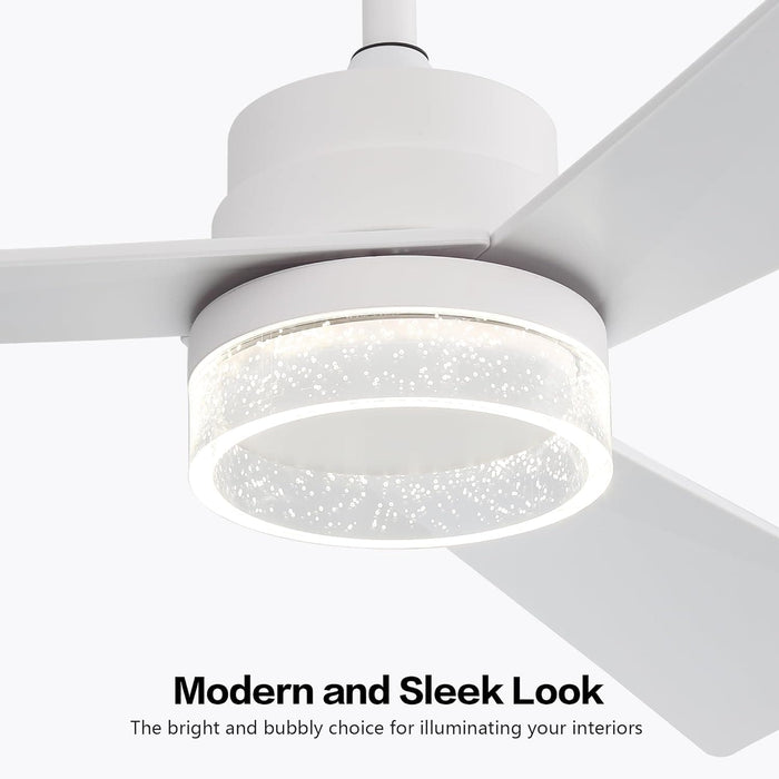 52 in. Modern Ceiling Fan NO Light, Reversible Ceiling Fan with Remote Control for Kitchen Bedroom Living Room Dining Room-14-ErisView
