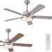 52 in. Modern Ceiling Fan, Remote Control Ceiling Fan and Light, Simple Ceiling Fan for Dining Room Bedroom Kitchen Living Room-1-ErisView