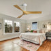 52 in. Modern Ceiling Fan with 3 Wood Blades-ErisView