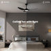 52 in. Modern Ceiling Fan with Bright Light and Remote, 3 Blade Reversible Quietest Fan For Sleeping for Living Room Bedroom-2-ErisView