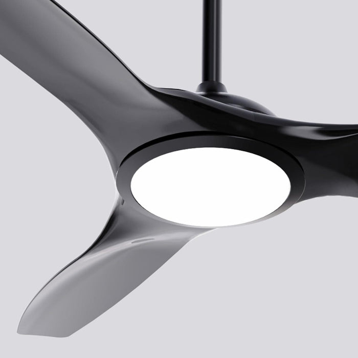 52 in. Modern Ceiling Fan with Bright Light and Remote, 3 Blade Reversible Quietest Fan For Sleeping for Living Room Bedroom-5-ErisView