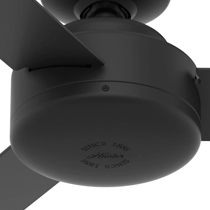 52 in. Modern Ceiling Fan with Wall Control, Matte Black Ceiling Fan, Hugger Ceiling Fans-11-ErisView