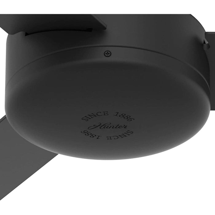 52 in. Modern Ceiling Fan with Wall Control, Matte Black Ceiling Fan, Hugger Ceiling Fans-9-ErisView
