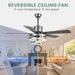 52 in. Modern Chandelier Ceiling Fan with Light, Remote Control Fandelier, Indoor Reversible DC Ceiling Fan, Living Room Ceiling Fan with Light-3-ErisView