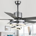 52 in. Modern Chandelier Ceiling Fan with Light, Remote Control Fandelier, Indoor Reversible DC Ceiling Fan, Living Room Ceiling Fan with Light-1-ErisView