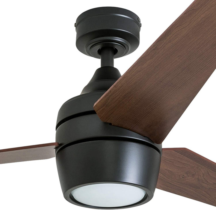 52 in. Modern Fan with Light, Indoor LED Ceiling Fan with Light Remote Control, Bronze Reversible Ceiling Fan Summer Winter-11-ErisView