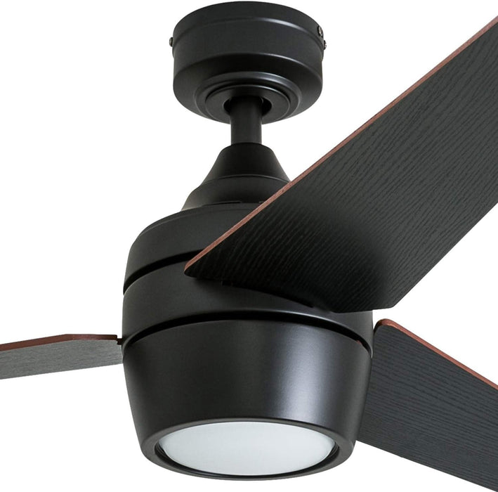 52 in. Modern Fan with Light, Indoor LED Ceiling Fan with Light Remote Control, Bronze Reversible Ceiling Fan Summer Winter-12-ErisView
