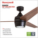 52 in. Modern Fan with Light, Indoor LED Ceiling Fan with Light Remote Control, Bronze Reversible Ceiling Fan Summer Winter-2-ErisView