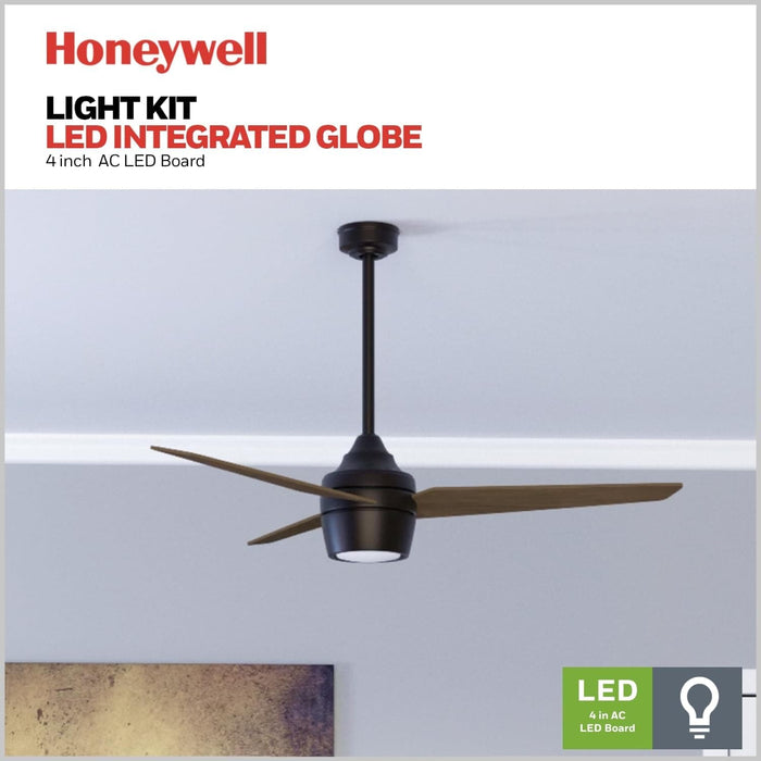 52 in. Modern Fan with Light, Indoor LED Ceiling Fan with Light Remote Control, Bronze Reversible Ceiling Fan Summer Winter-6-ErisView
