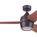 52 in. Modern Fan with Light, Indoor LED Ceiling Fan with Light Remote Control, Bronze Reversible Ceiling Fan Summer Winter-1-ErisView
