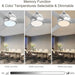 52 in. Modern Fan with Light, Silver Ceiling Fan with Remote, Quiet Reversible DC Ceiling Fan, LED 3 Blade Indoor Ceiling Fans for Bedroom Living Room -3-ErisView