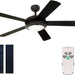 52 in. Modern Indoor Ceiling Fan with Dimmable Light Kit and Remote, Matte Black Reversible Ceiling Fan for Living Room Bedroom Basement Kitchen -1-ErisView