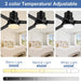 52 in. Modern Remote Ceiling Fan with Light and Remote, Indoor Black Ceiling Fan for Bedroom Living Room Kitchen, Outdoor Patio Fans-5-ErisView