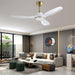 52 in. Modern Reversible Quiet Ceiling Fans with Light and Remote, 3 Blade White Gold Indoor Ceiling Fan for Bedroom Living Room-7-ErisView