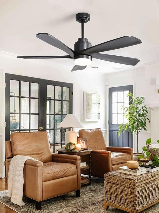 52 in. Modern Smart Ceiling Fan with Light and Remote, Compatible with Alexa Google APP, Indoor Ceiling Fans for Bedroom Living Room, Outdoor Fan for Patio-2-ErisView