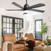 52 in. Modern Smart Ceiling Fan with Light and Remote, Compatible with Alexa Google APP, Indoor Ceiling Fans for Bedroom Living Room, Outdoor Fan for Patio-2-ErisView