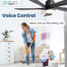 52 in. Modern Smart Ceiling Fan with Light and Remote, Compatible with Alexa Google APP, Indoor Ceiling Fans for Bedroom Living Room, Outdoor Fan for Patio-3-ErisView