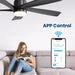 52 in. Modern Smart Ceiling Fan with Light and Remote, Compatible with Alexa Google APP, Indoor Ceiling Fans for Bedroom Living Room, Outdoor Fan for Patio-4-ErisView