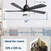 52 in. Modern Smart Ceiling Fan with Light and Remote, Compatible with Alexa Google APP, Indoor Ceiling Fans for Bedroom Living Room, Outdoor Fan for Patio-8-ErisView