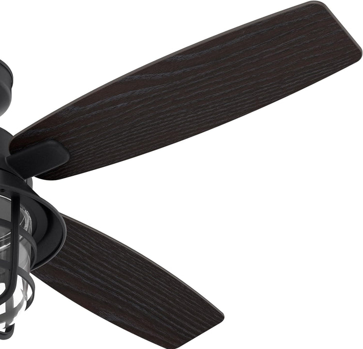 52 in. Natural Iron Ceiling Fan with LED Light and Remote Control, Ceiling Hugger Ceiling Fans-10-ErisView