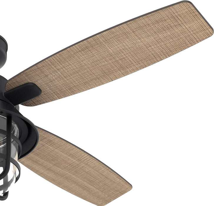 52 in. Natural Iron Ceiling Fan with LED Light and Remote Control, Ceiling Hugger Ceiling Fans-11-ErisView