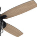 52 in. Natural Iron Ceiling Fan with LED Light and Remote Control, Ceiling Hugger Ceiling Fans-11-ErisView