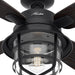 52 in. Natural Iron Ceiling Fan with LED Light and Remote Control, Ceiling Hugger Ceiling Fans-9-ErisView