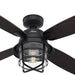 52 in. Natural Iron Ceiling Fan with LED Light and Remote Control, Ceiling Hugger Ceiling Fans-1-ErisView
