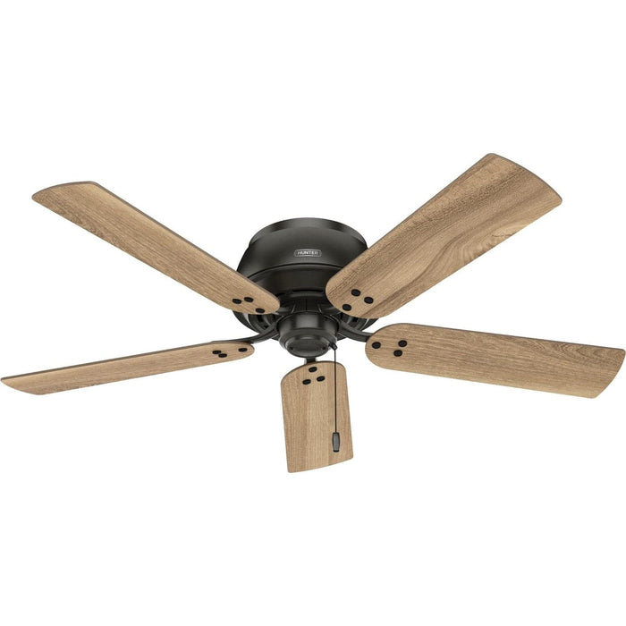 52 in. Noble Bronze Ceiling Fan, Ceiling Hugger Ceiling Fans, Flush Mount Ceiling Fan with Light-12-ErisView