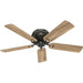 52 in. Noble Bronze Ceiling Fan, Ceiling Hugger Ceiling Fans, Flush Mount Ceiling Fan with Light-12-ErisView