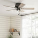 52 in. Noble Bronze Ceiling Fan, Ceiling Hugger Ceiling Fans, Flush Mount Ceiling Fan with Light-4-ErisView