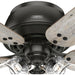 52 in. Noble Bronze Ceiling Fan, Ceiling Hugger Ceiling Fans, Flush Mount Ceiling Fan with Light-8-ErisView