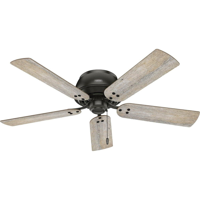 52 in. Noble Bronze Ceiling Fan, Ceiling Hugger Ceiling Fans, Flush Mount Ceiling Fan with Light-9-ErisView