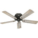 52 in. Noble Bronze Ceiling Fan, Ceiling Hugger Ceiling Fans, Flush Mount Ceiling Fan with Light-9-ErisView