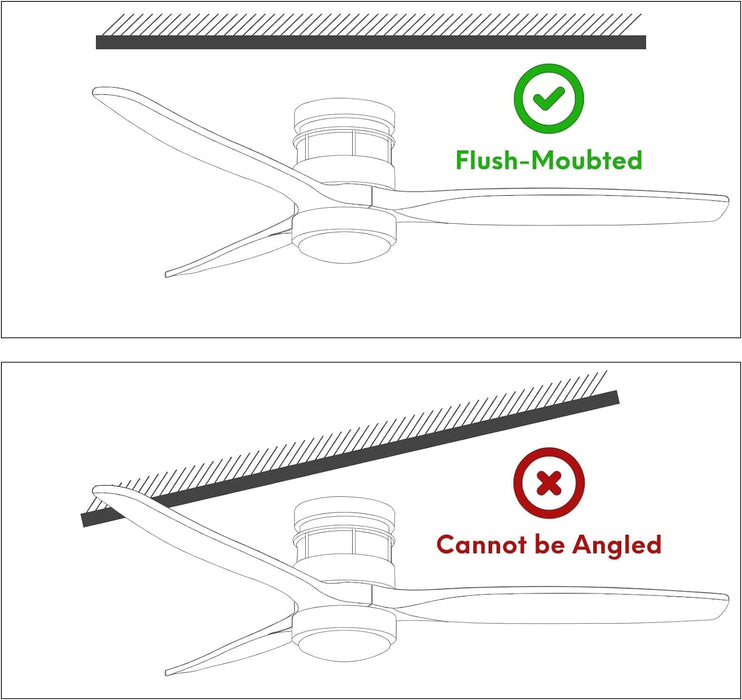 52 in. Outdoor Ceiling Fan with Light for Patio, Waterproof Reversible DC Ceiling Fan, 3 Walnut Wood Blade Wet Rated Outdoor Ceiling Fans-24-ErisView