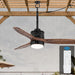 52 in. Outdoor Ceiling Fan with Light for Patio, Waterproof Reversible DC Ceiling Fan, 3 Walnut Wood Blade Wet Rated Outdoor Ceiling Fans-35-ErisView