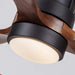52 in. Outdoor Ceiling Fan with Light for Patio, Waterproof Reversible DC Ceiling Fan, 3 Walnut Wood Blade Wet Rated Outdoor Ceiling Fans-52-ErisView