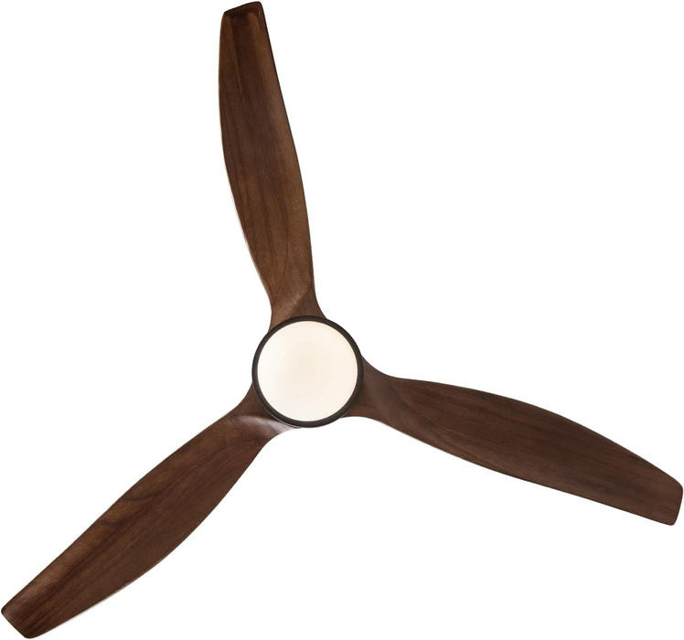 52 in. Outdoor Ceiling Fan with Light for Patio, Waterproof Reversible DC Ceiling Fan, 3 Walnut Wood Blade Wet Rated Outdoor Ceiling Fans-6-ErisView