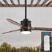 52 in. Outdoor Ceiling Fan with Light for Patio, Waterproof Reversible DC Ceiling Fan, 3 Walnut Wood Blade Wet Rated Outdoor Ceiling Fans-1-ErisView