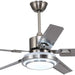 52 in. Outdoor Ceiling Fans Light with Remote for Patio, Stainless Steel Ceiling Fans with LED Light for Pavilion Barn, Warehouse Ceiling Fans-1-ErisView