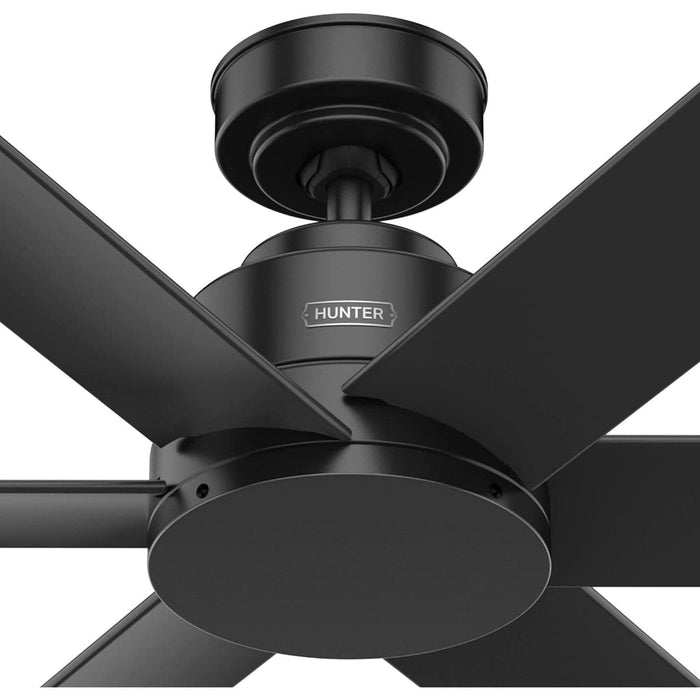 52 in. Outdoor Ceiling Fans, Metal Blade Fan, Matte Black Outdoor Fan, Exterior Ceiling Fans, Hugger Ceiling Fans-2-ErisView