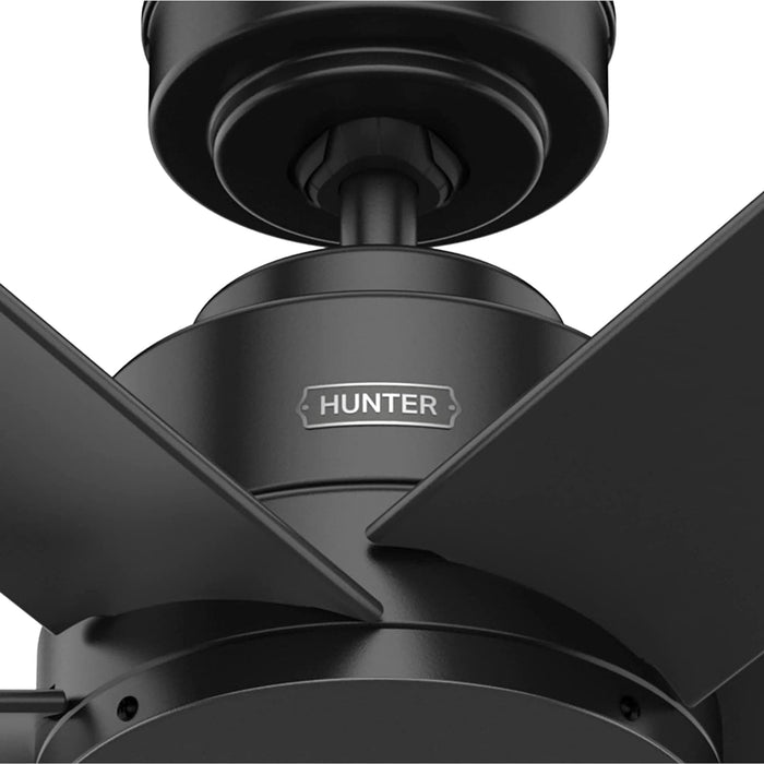 52 in. Outdoor Ceiling Fans, Metal Blade Fan, Matte Black Outdoor Fan, Exterior Ceiling Fans, Hugger Ceiling Fans-5-ErisView