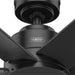 52 in. Outdoor Ceiling Fans, Metal Blade Fan, Matte Black Outdoor Fan, Exterior Ceiling Fans, Hugger Ceiling Fans-5-ErisView