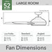 52 in. Outdoor Ceiling Fans, Metal Blade Fan, Matte Black Outdoor Fan, Exterior Ceiling Fans, Hugger Ceiling Fans-9-ErisView