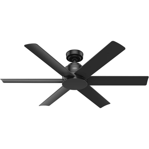 52 in. Outdoor Ceiling Fans, Metal Blade Fan, Matte Black Outdoor Fan, Exterior Ceiling Fans, Hugger Ceiling Fans-1-ErisView