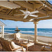 52 in. Outdoor Ceiling Fans, White Ceiling Fan, Exterior Ceiling Fans with Pull Chain -2-ErisView