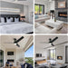 52 in. Outdoor Ceiling Fans with Light and Remote, Indoor Outdoor Reversible Modern Ceiling Fan for Bedroom Patio-15-ErisView