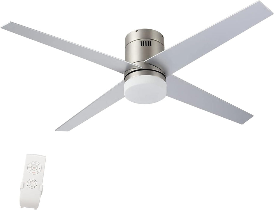 52 in. Outdoor Ceiling Fans with Light and Remote, Indoor Outdoor Reversible Modern Ceiling Fan for Bedroom Patio-17-ErisView