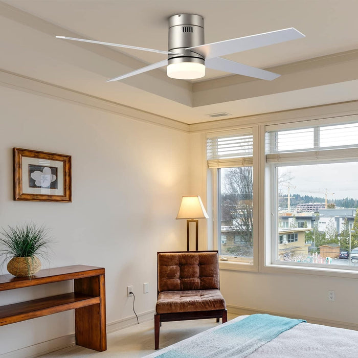 52 in. Outdoor Ceiling Fans with Light and Remote, Indoor Outdoor Reversible Modern Ceiling Fan for Bedroom Patio-18-ErisView