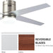 52 in. Outdoor Ceiling Fans with Light and Remote, Indoor Outdoor Reversible Modern Ceiling Fan for Bedroom Patio-22-ErisView